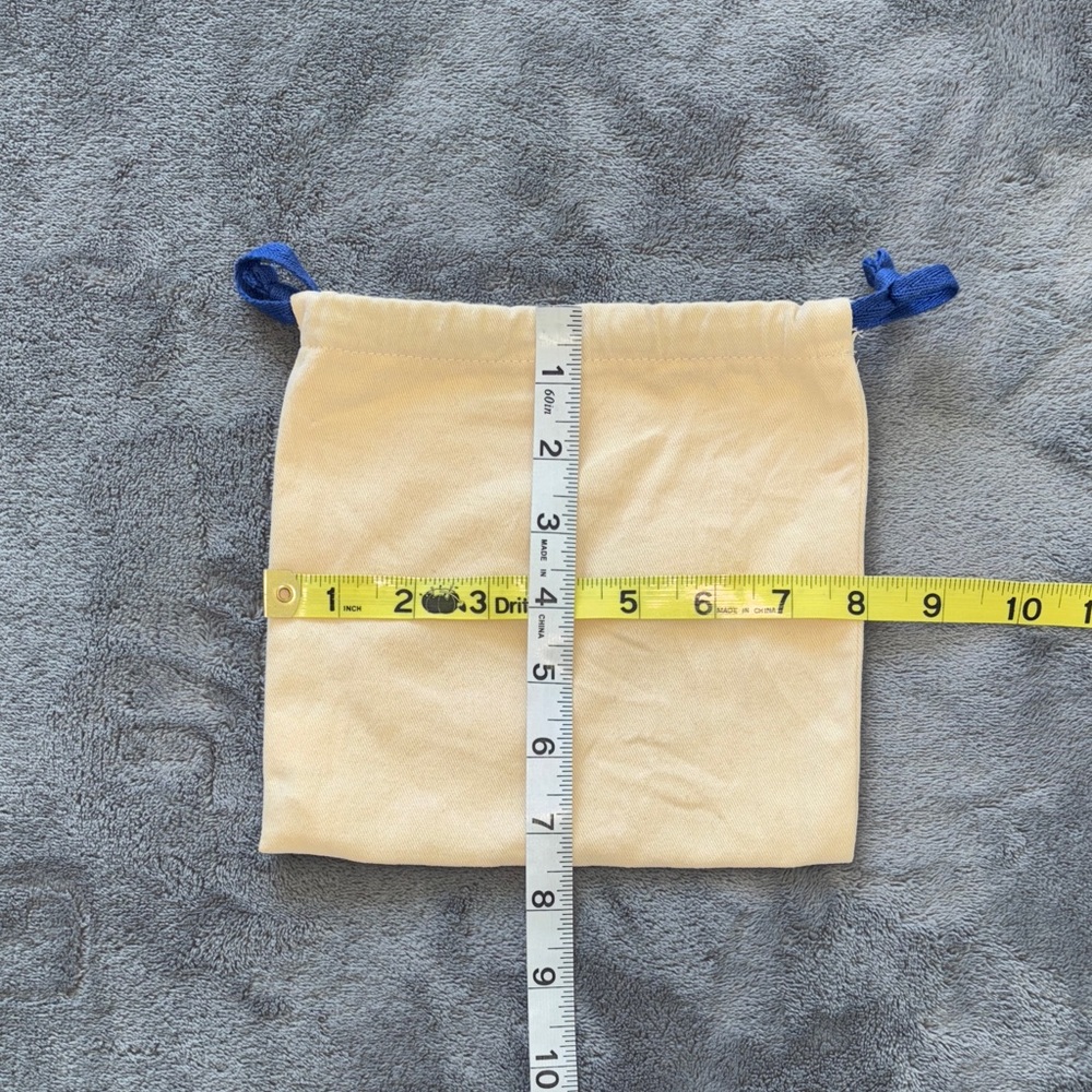 Louis Vuitton Beige Dust Bag with Blue Drawstrings - Picture 3 of 3
